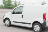 Боковые трубы Ø60 Черные (2 шт., Нержавейка) для Fiat Fiorino/Qubo 2008-2024 гг