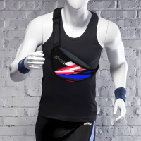 Сумка-бананка Sport чоловіча/жіноча спортивна 32×16 см з розширювачем поясна сумка або сумка через плече (3751)