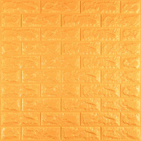 3D панель самоклеюча 700х770х7мм цегла Золотий (011-7) SW-00000052