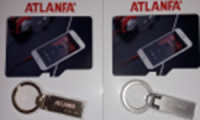 Флеш пам'ять USB 2.0 16Gb ATLANFA AT-U2 міні з кільцем для ключів