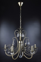 Люстра свеча 26020 Бронза 55-95х58х58 см.