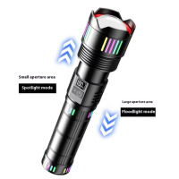 Ліхтар NIGHT VISION FLUORESCENCE C203-1 WHITE LASER LED GT-50W, 4x18650, Power Bank, ЗП Type-C, zoom