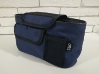 Сумка-органайзер Z&D для коляски (Синий). Удобная универсальная летняя сумка для коляски на любую ширину ручки