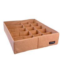 Двойной органайзер для белья 35х28х8 см ORGANIZE (бежевый)