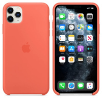 Силиконовая накладка - Silicone case Apple iPhone 11 Pro Max  Vitamin C - Оранжевая