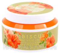 Антивіковий крем для обличчя з екстрактом гібіскусу Jigott Hibiscus Flower, 100 мл