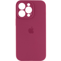 Чохол Silicone Case Full Camera Protective (AA) Apple iPhone 13 Pro (6.1«), Бордовий / Maroon - купити в SmartEra.ua