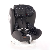 Автокресло Lorelli Lusso + sps + Isofix 0+/1/2/3 (0-36 кг) Чорно-білий