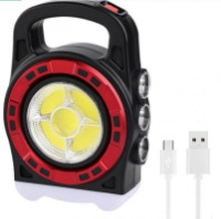 Мультифункциональный кемпинговый фонарь Hurry-bolt HB-6678C 20W с солнечной панелью и фукцией павербанка
