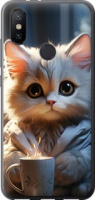 Чехол на Xiaomi Mi A2 White cat 5646u-1481