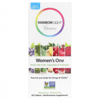 Поливитамины Для Женщин, Women's One Vibrance, Rainbow Light, 60 таблеток