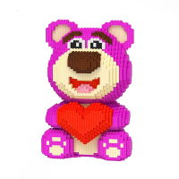 Конструктор Magic Blocks у вигляді ведмедика Лотсо із сердечком