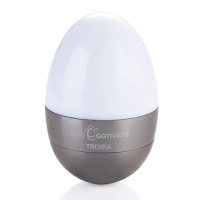 Світильник-нічник Troika Eggtivate, з датчиком вібрації, сталевий