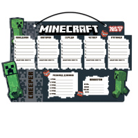 Школьное расписание Yes Minecraft Creeper 470538 30х40 см