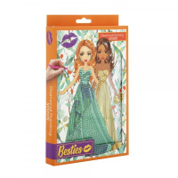 Блокнот детский со стразами Бриллиантовая роспись 961005 3х15х22 см