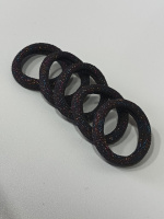 Резинка «Калуш» микрофибра/ 3,7см/ черный с люрексом/1 шт