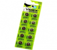 Батарейка VIDEX TABLET AG 12 (LR43) 10pc