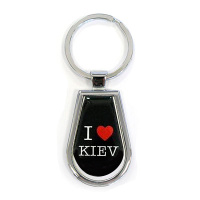Брелок «I Love Kiev», чорний