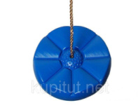 Гойдалка для дітей Тарзанка, сидіння для дитячого майданчика з канатом Синій