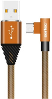 Кабель USB SERTEC ST-054L MICRO (V8) круглий тканинний RED (1 м)