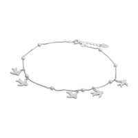 Серебряный браслет на ногу CatalogSilver с без камней, вес изделия 2,13 гр (2143765) 2326 размер