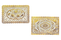 Салфетка для сервировки стола золото прямоугольная «Узор» 450х300мм (123923)