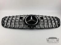 Тюнинг Решетка радиатора Mercedes GLS-Class X166 2015-2019год (GT Chrome Black)