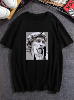 Футболка з дтф принтом чоловіча жіноча оверсайз