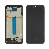 Дисплей для Samsung A336 Galaxy A33 (2022) с чёрным тачскрином и чёрной корпусной рамкой (с широким ободком) OLED