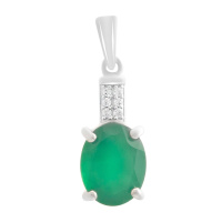 Серебряная подвеска CatalogSilver с агатом (2188780)