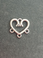 Коннектор. Размер - 1,5×1,5 см. Цвет - сталь. Цена указана за 1 шт