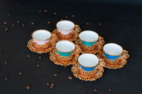 ✔️SALE! Турецький кавовий набір золото Elite 60мл 6+6