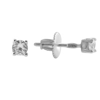 Серебряные серьги CatalogSilver с фианитами (2051381)