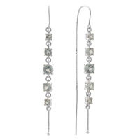 Серебряные серьги CatalogSilver с натуральным топазом 3.109ct (2198413)