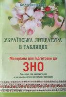 Матеріали для підготовки до ЗНО. Українська література в таблицях. (М. Шпильчак) (Симфонія)