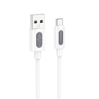 Дата кабель Borofone BX114 Structure USB to MicroUSB 2.4A (1m)