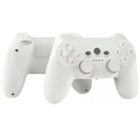 Игровой джостик беспроводной, на батарейках, CM-019 / Беспроводной геймпад для пк Белый
