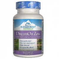 Природный Комплекс для Здорового Сна, DreamOn Zen, RidgeCrest Herbals, 60 вегетарианских капсул