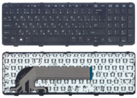 Клавіатура для HP ProBook (450 G0, 450 G1, 450 G2, 455 G1, 455 G2, 470 G0, 470 G1, 470 G2) Black, (Black Frame), RU