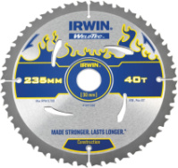 Диск пильный по деревоматериалам Weldtec CSB 235мм/T40/30/20, IRWIN
