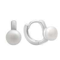 Серебряные серьги CatalogSilver с натуральным жемчугом (2187059)
