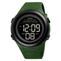 Чоловічий тактичний годинник Skmei 1675AG Army Green з підсвіткою та захистом 5 ATM