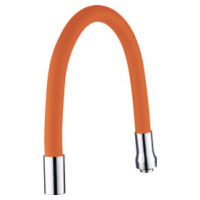 Вилив (гусак) 3/4« для кухні силіконовий помаранчевий AQUATICA (XH-5242) (9793513)