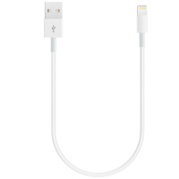 Кабель без упаковки USB to Lightning 0.3m white