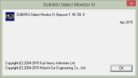 Установка программы Subaru Select Monitor III