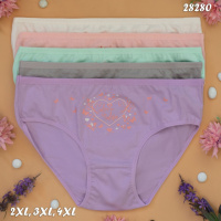 Трусы слепые женские Nicoletta Турция батал 2XL    5 шт.