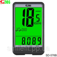 Велокомп'ютер SunDing SD-576B спідометр одометр велосипедний комп'ютер