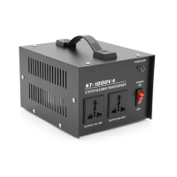 Преобразователь напряжения MSKJ ST-1000VA Трансформаторный Input 220 V/Output 110V, + 2 универсальных розеток