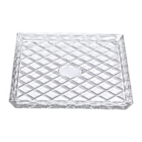 Блюдо для закусок Lirmartur стеклянное 24,5*20,5*2 см HP-YH-39