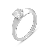 Серебряное кольцо CatalogSilver с фианитами, вес изделия 2,82 гр (2138259) 15.5 размер